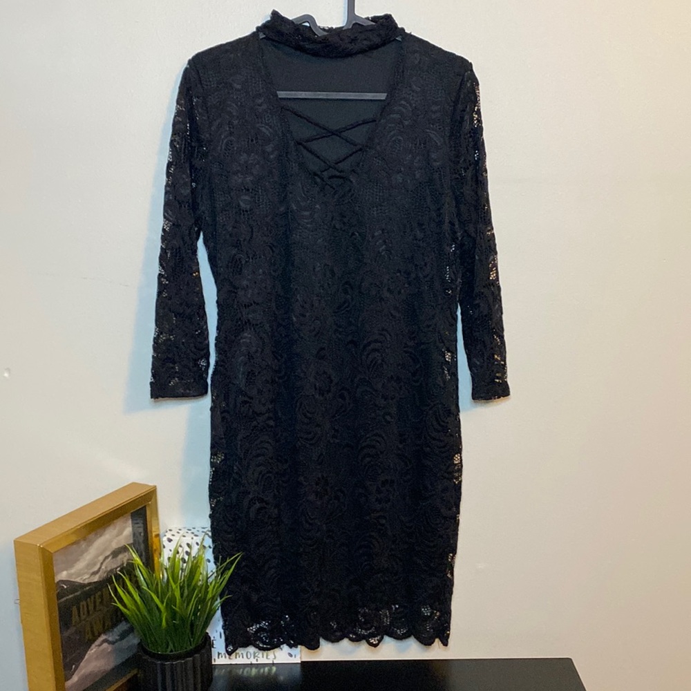 Short Black Lace Dress